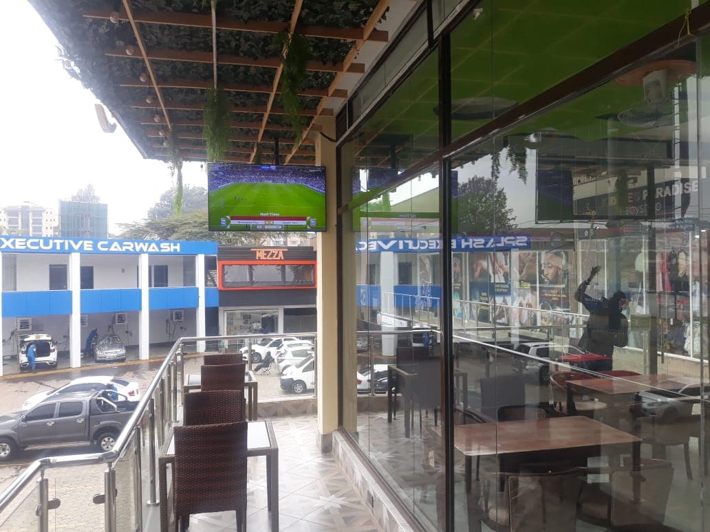 Sports Viewing Area with Big Screens