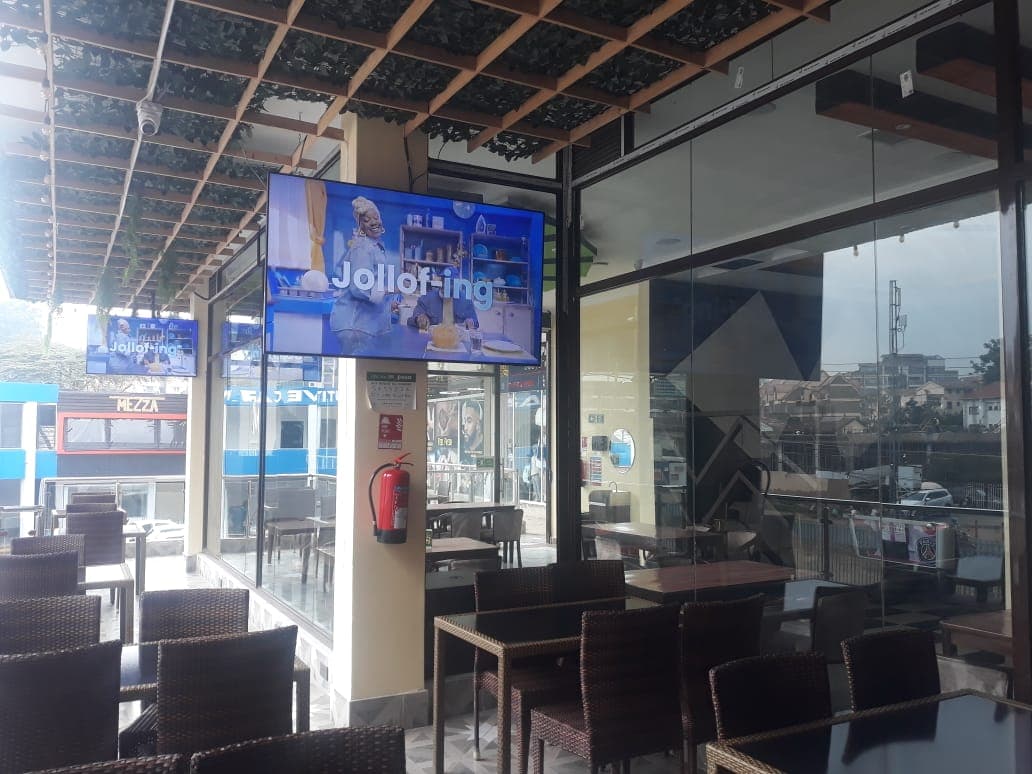 Sports Viewing Area with Big Screens